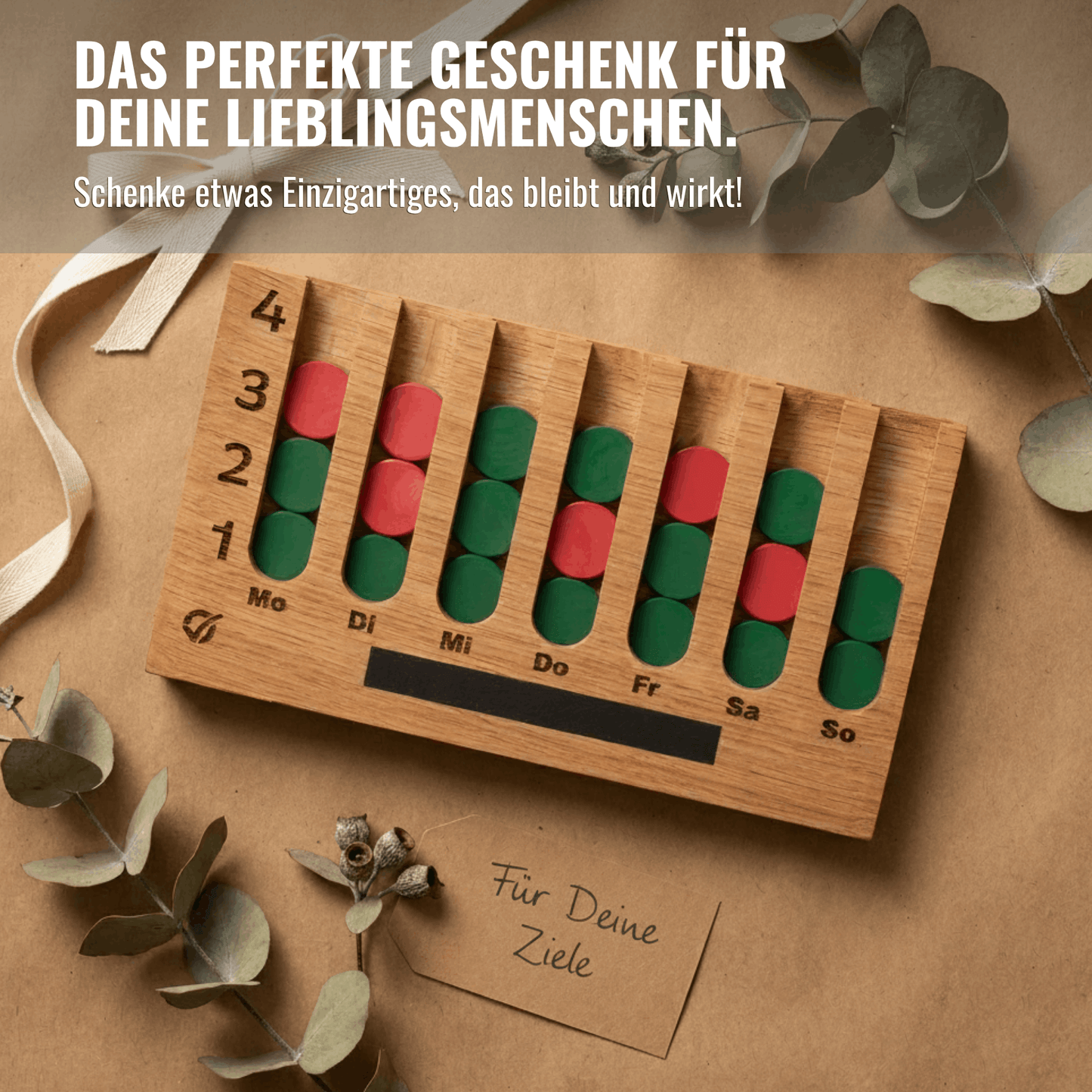 Habit Tracker aus Holz | GoalBalance
