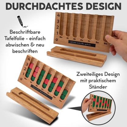 GoalBalance Habit Tracker aus Holz – durchdachtes Design